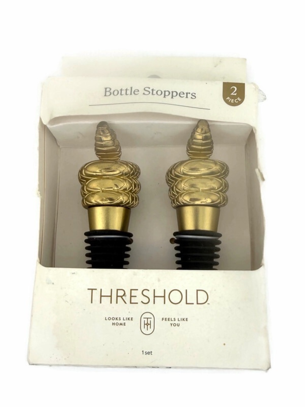 Threshold Gold Decorative Snake Bottle Stoppers